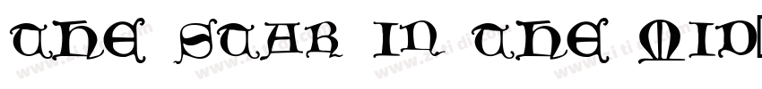 The Star in the Mid字体转换